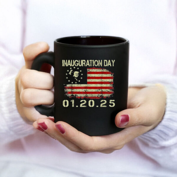 President Donald Trump Inauguration Day 2025 USA Flag Mug