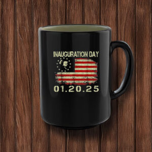 President Donald Trump Inauguration Day 2025 USA Flag Mug