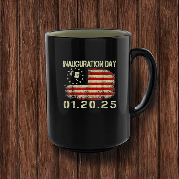 President Donald Trump Inauguration Day 2025 USA Flag Mug