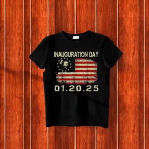 President Donald Trump Inauguration Day 2025 USA Flag T-Shirt