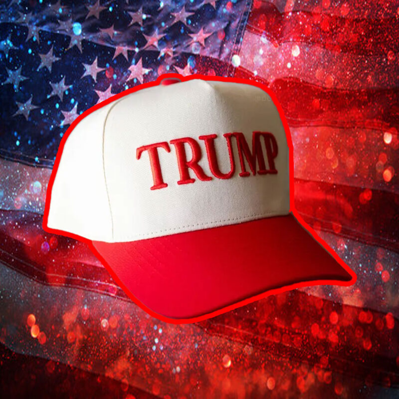 Red & Off White TRUMP 2025 Hat