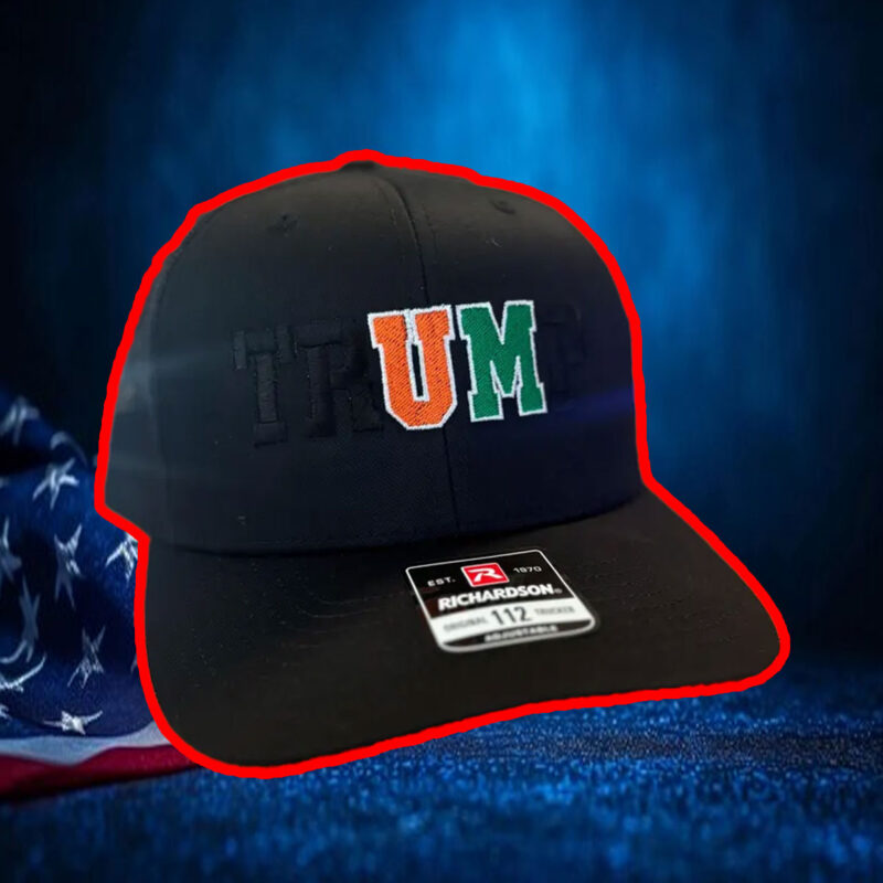 TRUMP MAGA University of Miami Blacked Out Hat