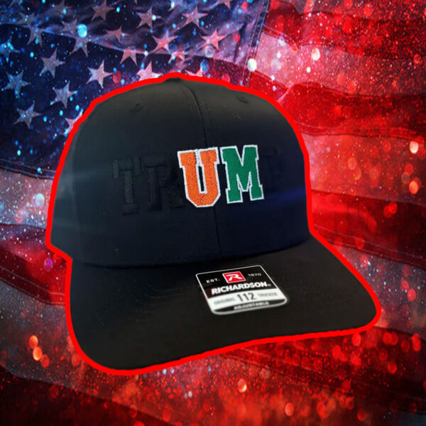 TRUMP MAGA University of Miami Blacked Out Hat