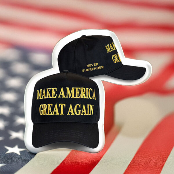 Trump Gold Dark MAGA Hat