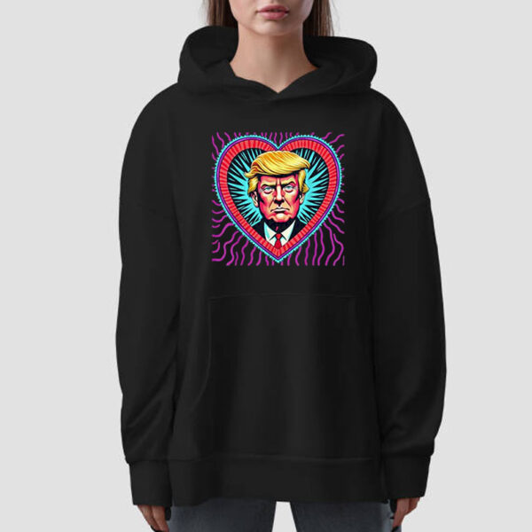 Trump Portrait Heart Lovers Trump Is My Valentine Day T-Shirt