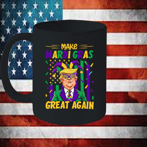 Trump USA Flag, Make Mardi Gras Great Again Mug