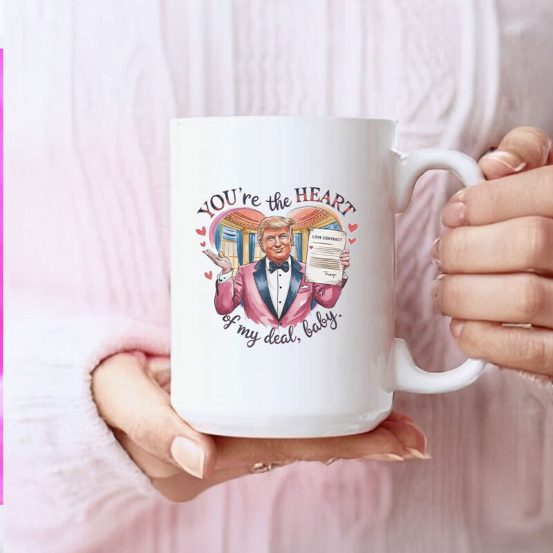 Trump Valentine You're the Heart of my Deal, Baby Mug