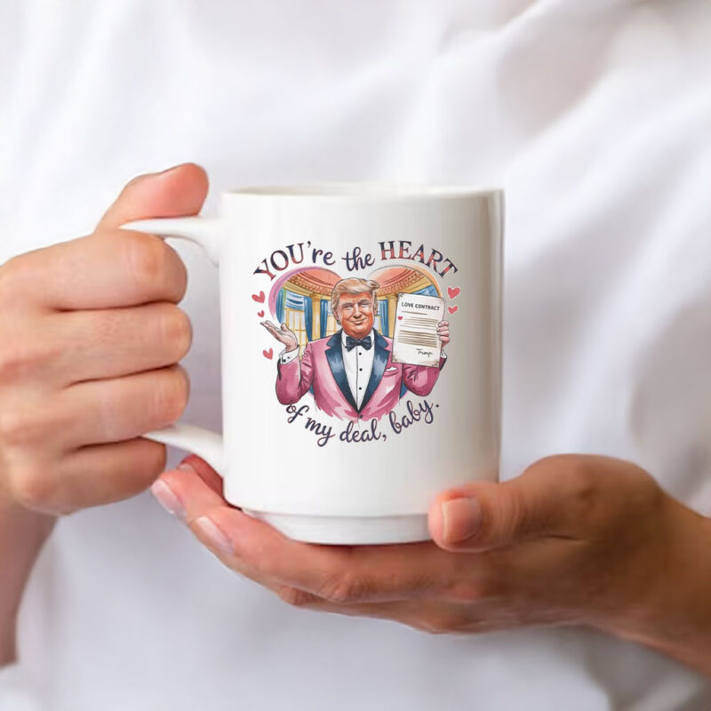 Trump Valentine You're the Heart of my Deal, Baby Mug