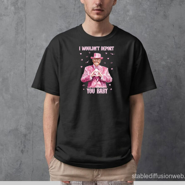 Trump Valentines, I Wouldn't Deport You Baby T-Shirt