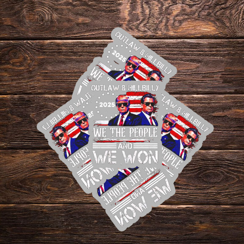 Trump Vance We Won Win Inauguration Day 2025 Sticker ,Car Magnet