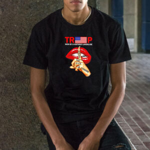 US Flag Trump Won By A Historic Landslide T-Shirt