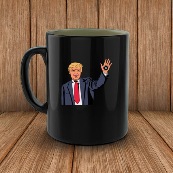 Zach Rectorb Wearing Trump Xrp Mug