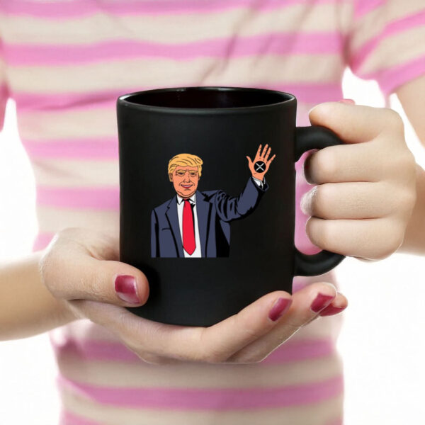 Zach Rectorb Wearing Trump Xrp Mug